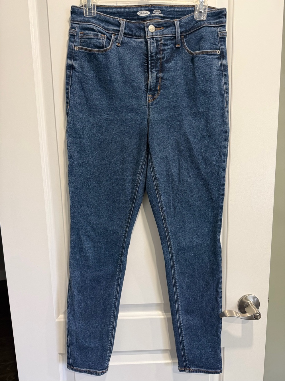 Old Navy Women's Blue High-Rise Skinny Jeans
